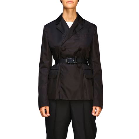 prada jacket cheap|prada women's double breasted jackets.